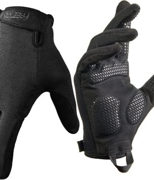 FREETOO Full-Finger Workout Gloves for Men, Padded Gym Gloves with Excellent Grip and Palm Protection